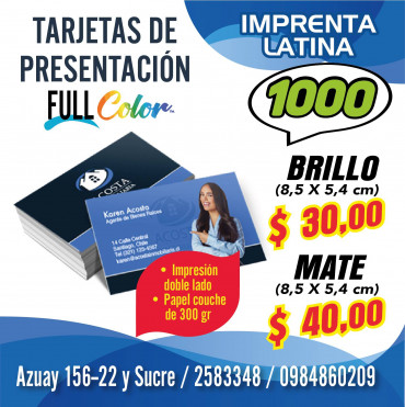 Tarjetas de presentación